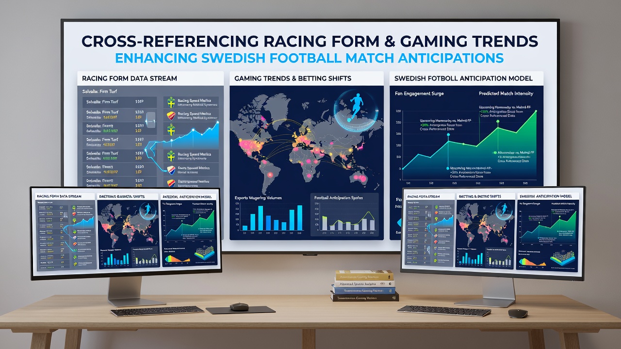 Data visualization showing integrated signals from racing forms and casino trends applied to Swedish league matches